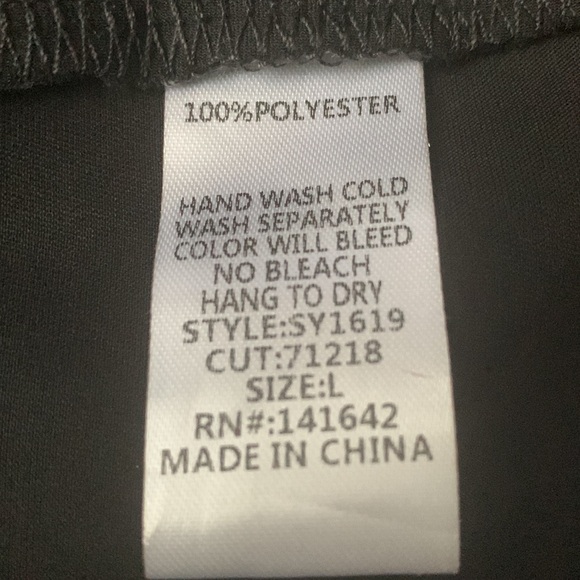 NWT SHE + SKY Black Maxi Dress Size L #168 - Picture 8 of 11